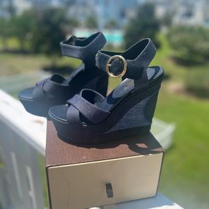 Louis Vuitton platform sandals, size 38